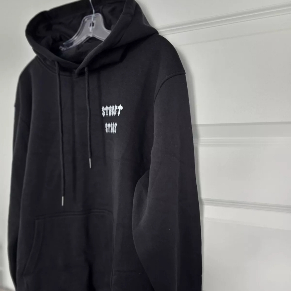 Street Starz Black Pullover Hoodie - Size Medium, #05